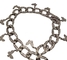 زنجیر فلزی آنتیک بادوام نقره ای متقاطع ISO9001