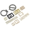 برچسب‌های کیف فلزی سفارشی آلیاژ روی Eco ISO9001 برای کیف‌های دستی