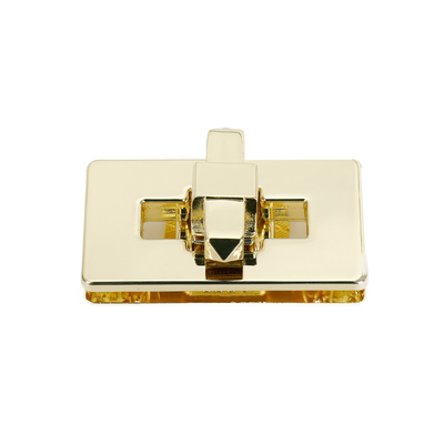 کیف دستی طلایی روشن قفل فلزی قفل چرخشی برای کیف پول کیف دستی