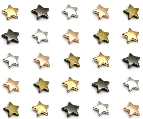 پرچ های ستاره ای شکل ضد زنگ سختی براق درخشان پنج نقطه برای چرم