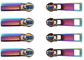 Alalamu ISO9001 زیپ های فلزی تزئینی رنگین کمان زیپ چند رنگ می کشد